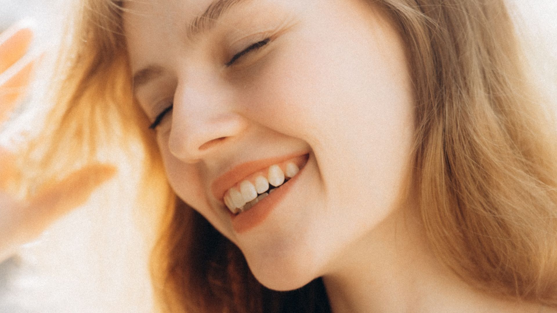 woman smiling
